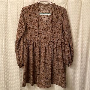 Womens cheetah print dress